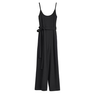 Cuyana V-back jumpsuit in black XS